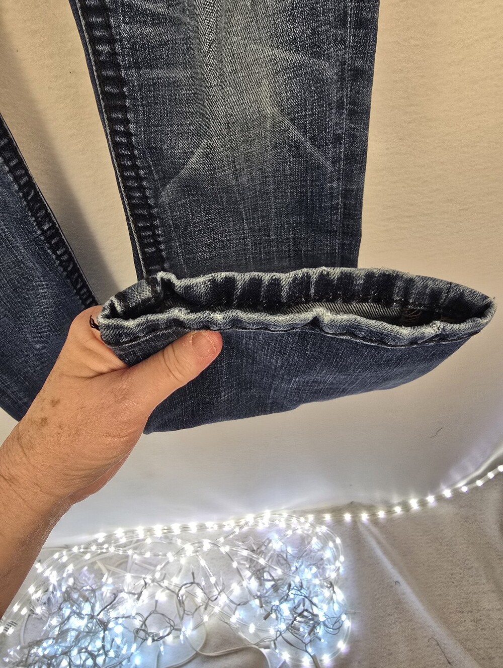Rock Revival Westmont Slum Taper Dark Blue Embroidered Pocket Jeans. Mens 32/31 - Picture 14 of 16
